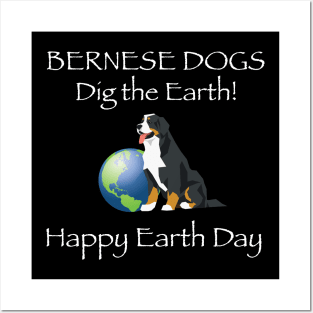 Bernese Happy Earth Day T-Shirt Posters and Art